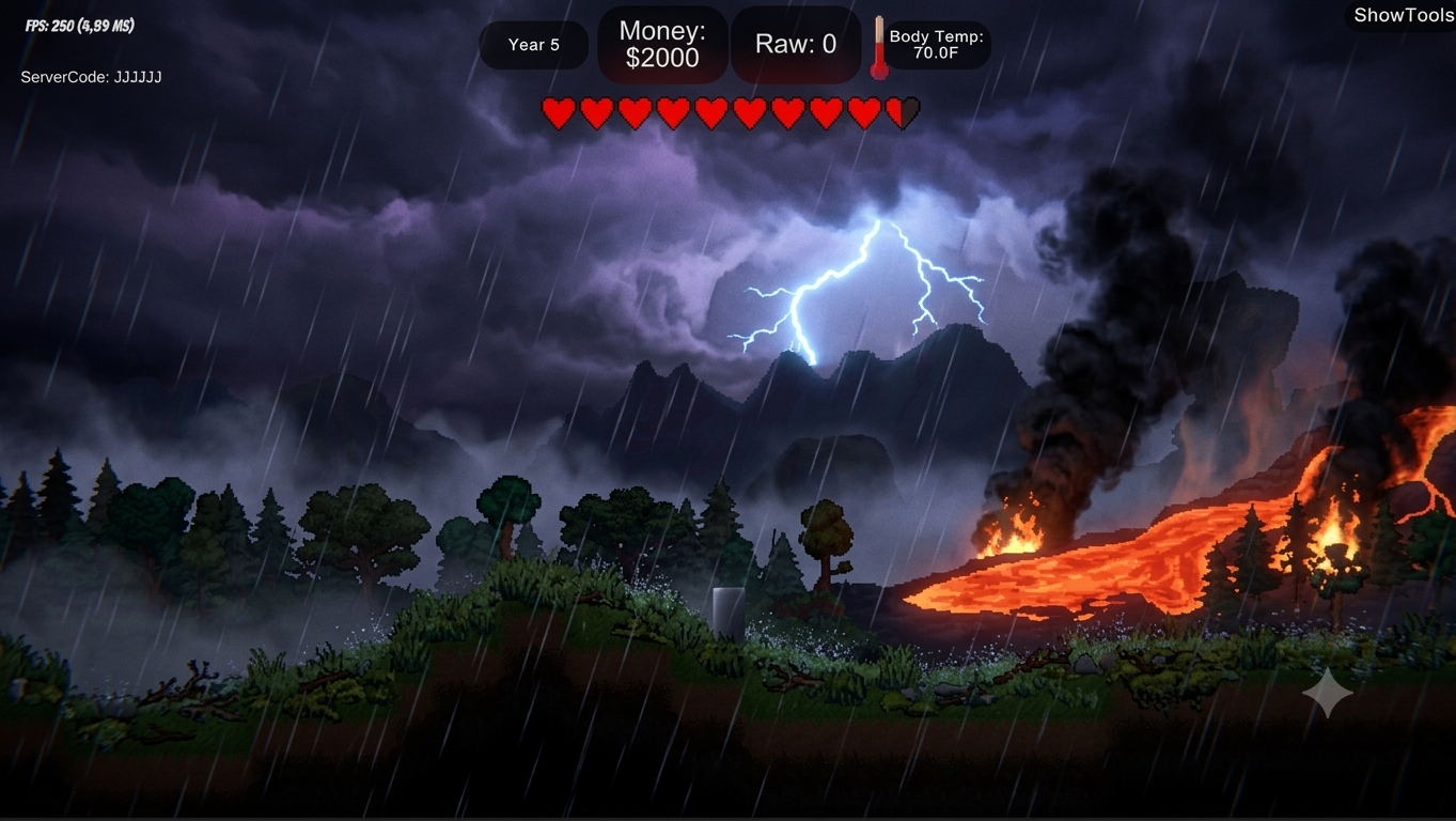 Hunker Down Dude! — a lone survivor braving the storm